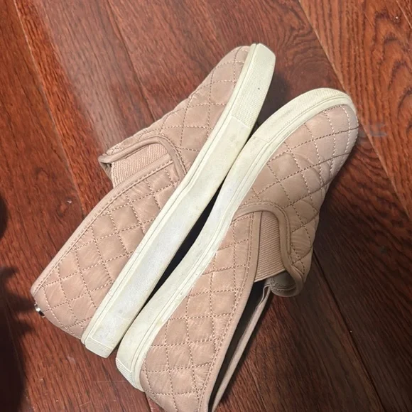 Steve Madden Tan Quilted Slip-On Sneakers - Picture 3 of 5